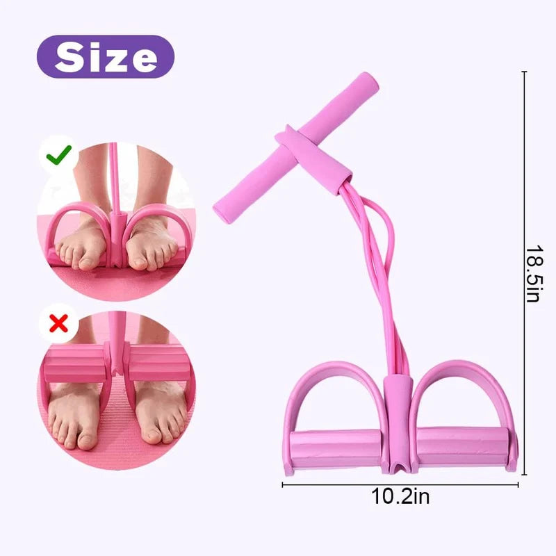 4-Tube Pedal Resistance Band