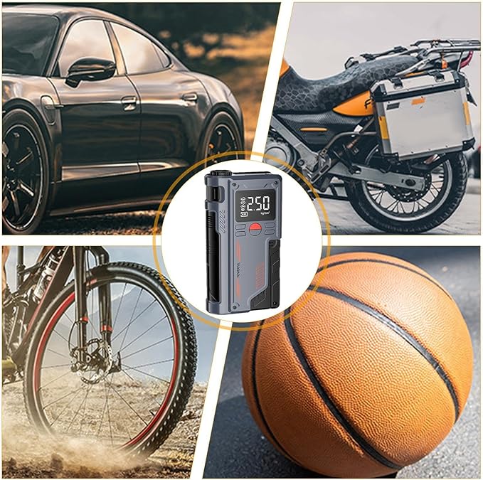 Portable Car Jump Starter with Digital Display