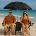 Portable Double Folding Beach Chair with Umbrella